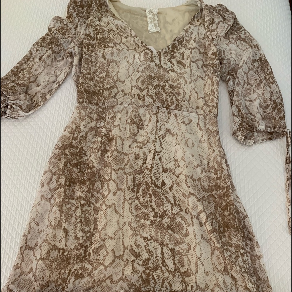 Snake skinned dress!